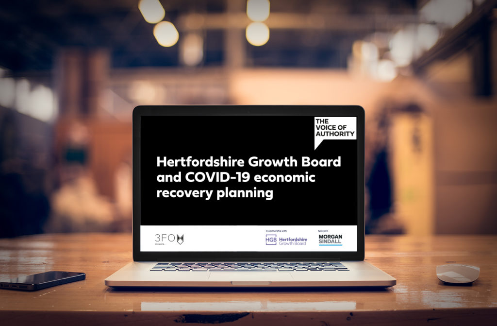 Hertfordshire Growth Board and COVID-19 economic recovery planning August 13, 2020, 11:00am – 12:00pm
