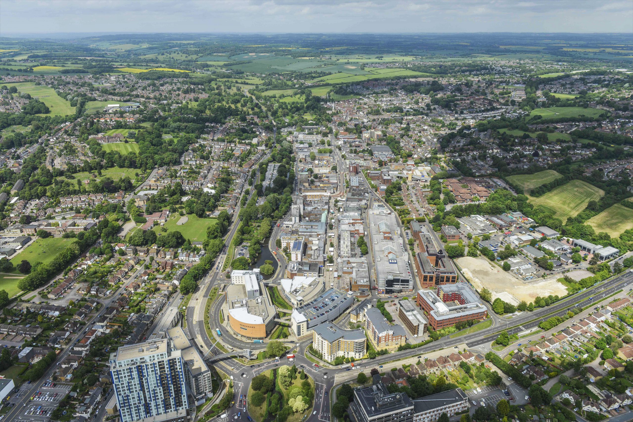 Aerial view of Hemel Hempstead