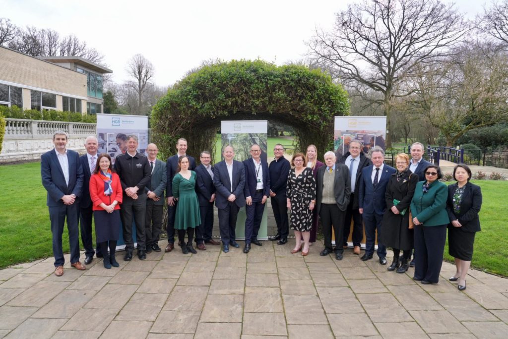 Image shows Council Leaders and Chief Executives in a group to launch HGB's Vision and Missions